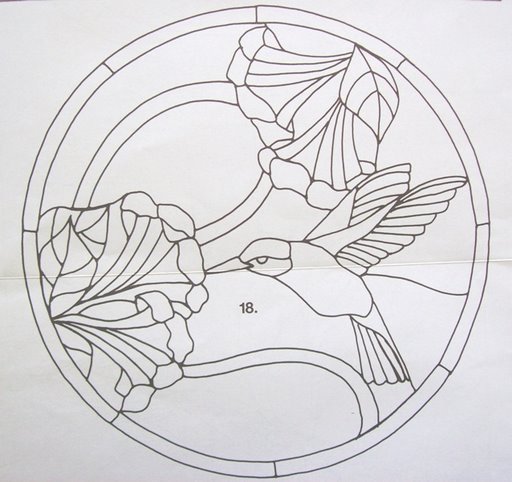 Трафареты для витражной росписи по стеклу