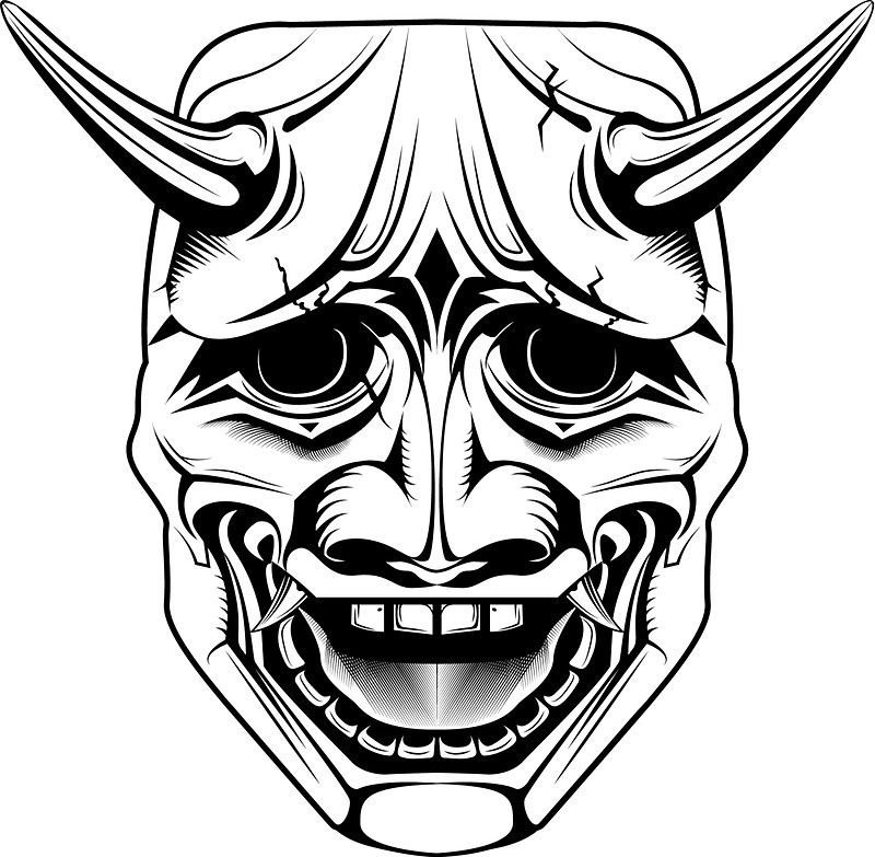 Маска Ханья вектор