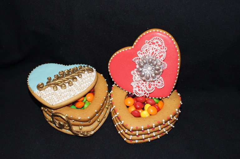 Пряничная шкатулка с пожеланиями