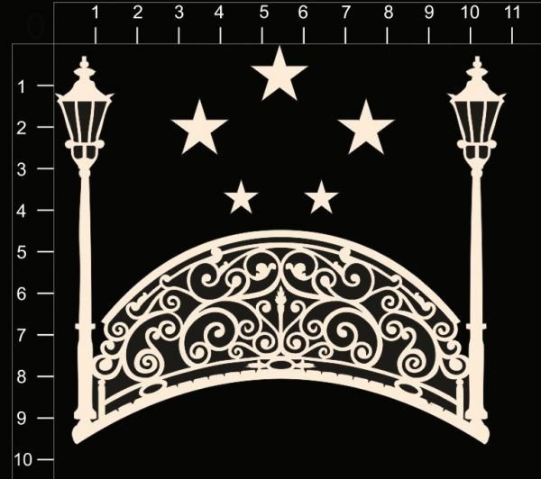 Фонарь трафарет на окно