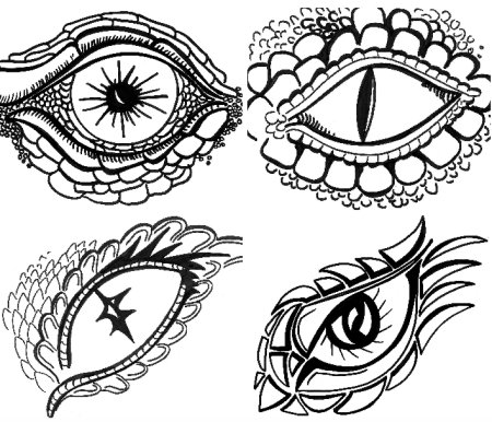 Глаз дракона вектор