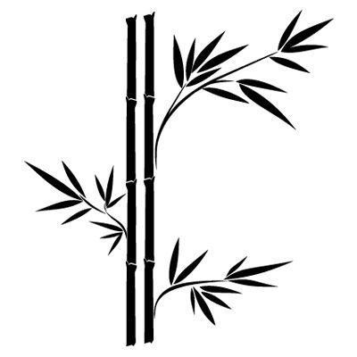 Трафареты для декора бамбук