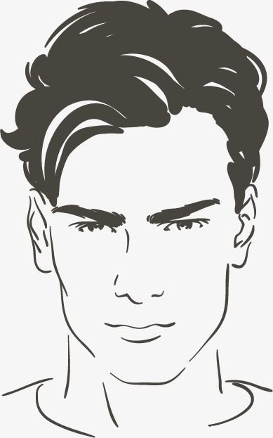 Силуэт мужского лица