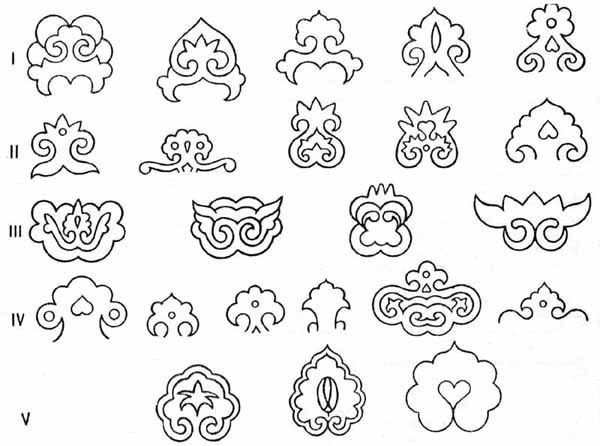 Татарские орнаменты и узоры для тюбетейки