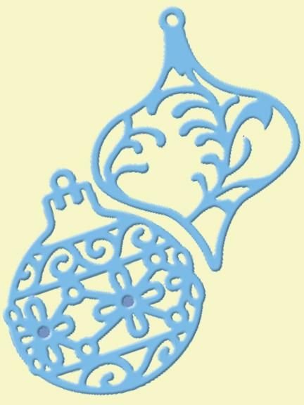 Трафарет новогодний для горячего клея