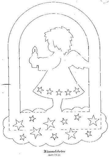 Ангелочек шаблон