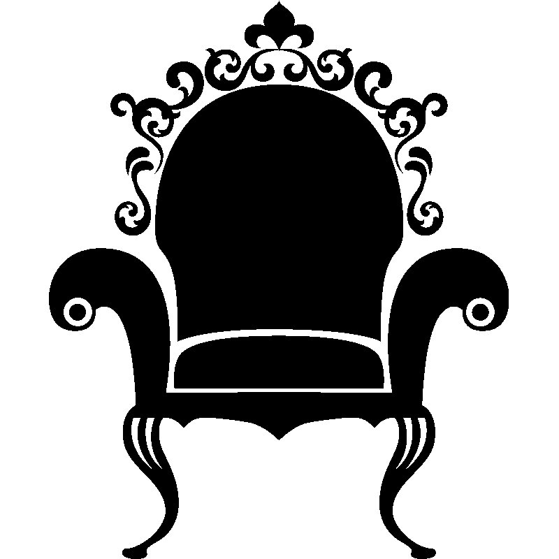 Стул трафарет