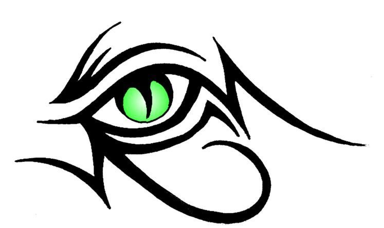 Раскраска глаза дракона