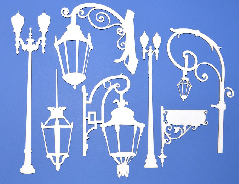 Фонарь трафарет