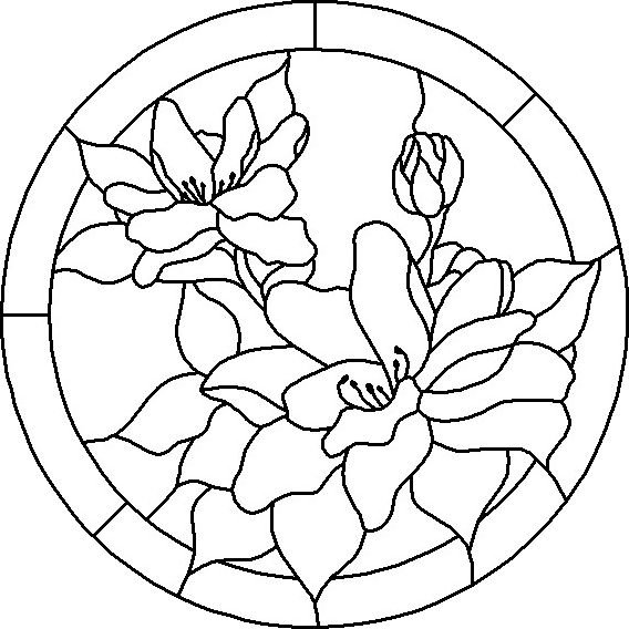 Витраж овальный