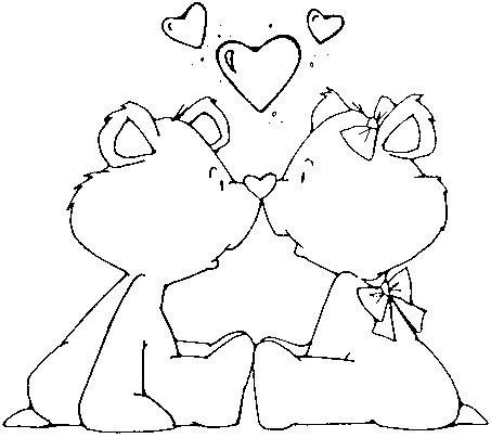 Раскраски на день влюбленных