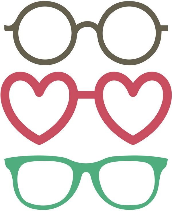 Трафарет очков