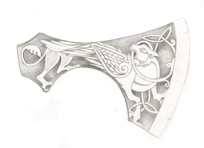 Орнамент на топор