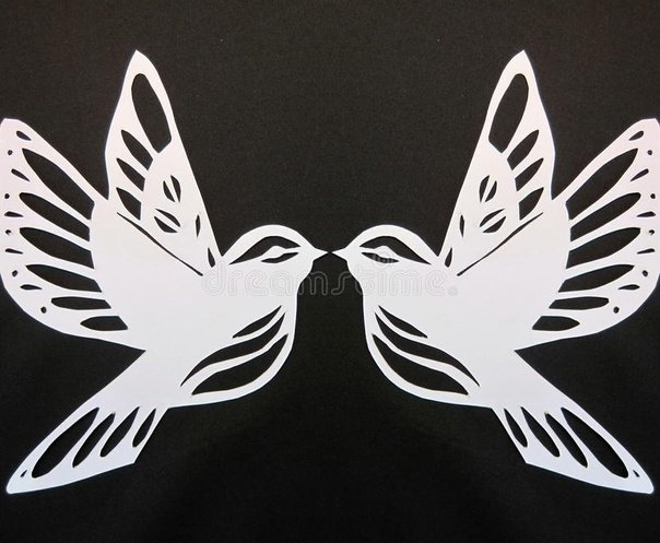 Вытынанка голубь