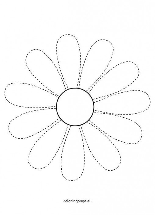 Ромашка рисунок раскраска