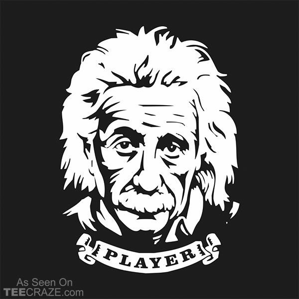 Портрет трафарет Эйнштейна