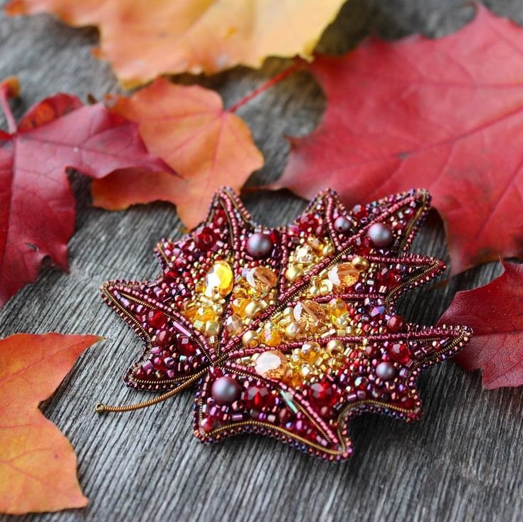 Осенние брошки