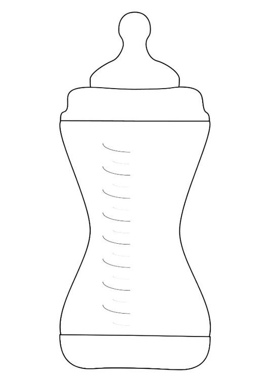 Трафарет бутылочка детская