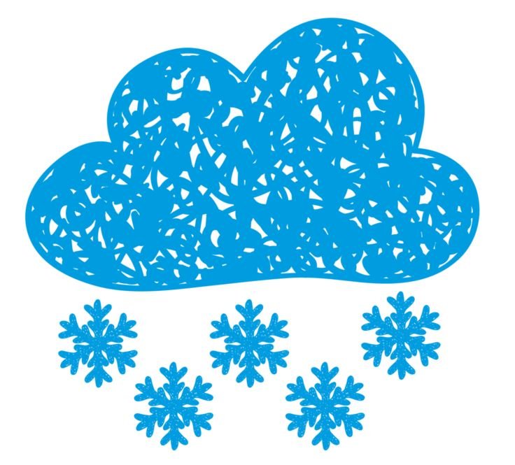 Облако со снежинками