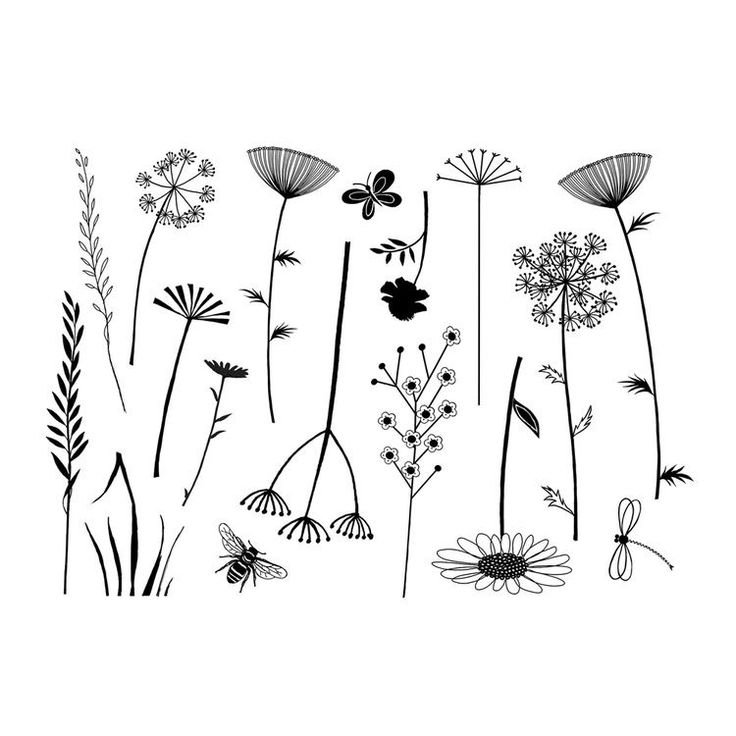 Стилизованные цветы