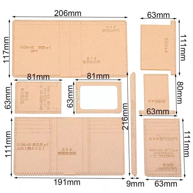 Портмоне своими руками из кожи выкройки