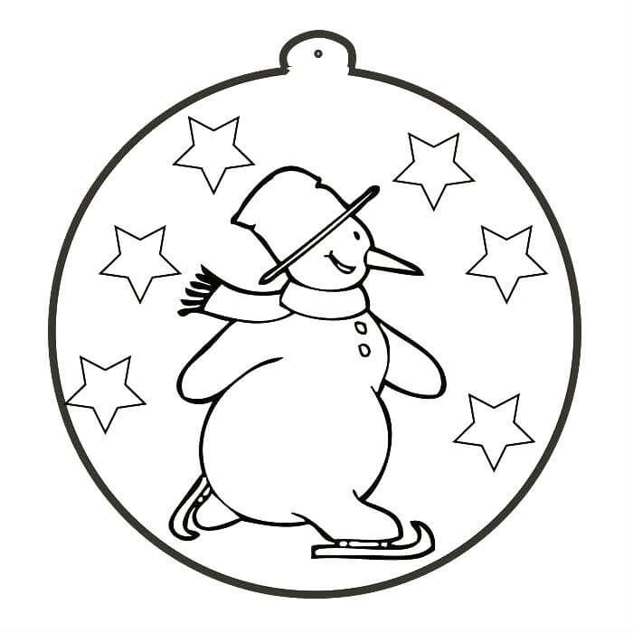 Новогодние шары трафарет