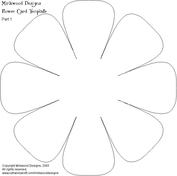 Трафареты для объемных цветов