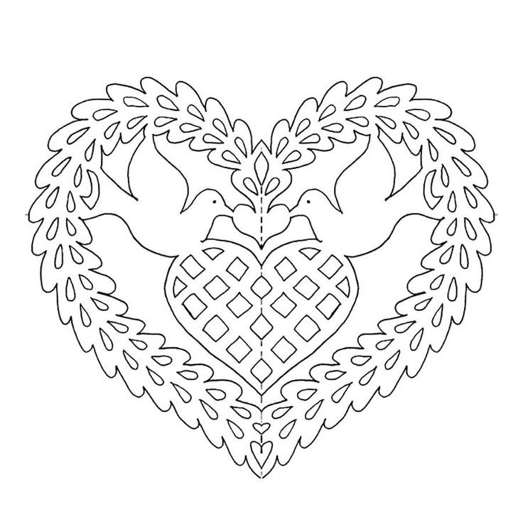 Сердечки для распечатки