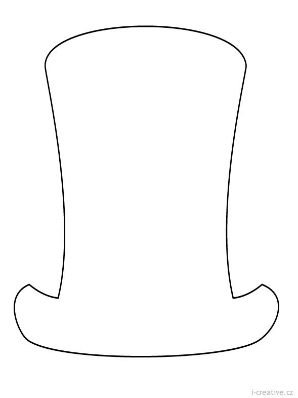 Трафарет шляпки