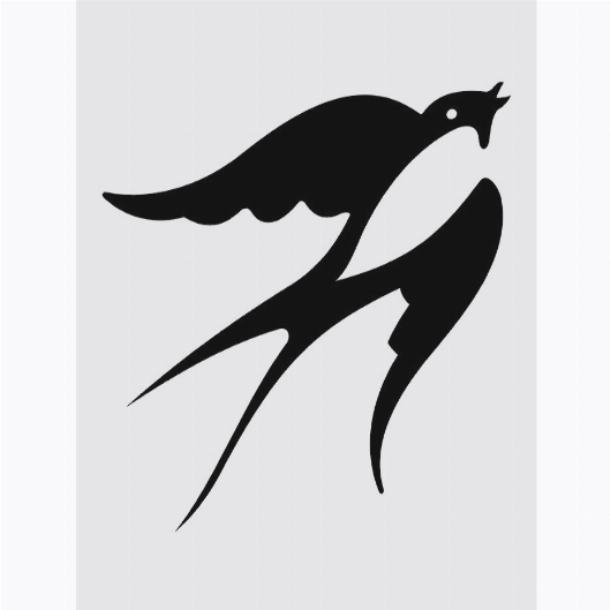 Трафарет птицы