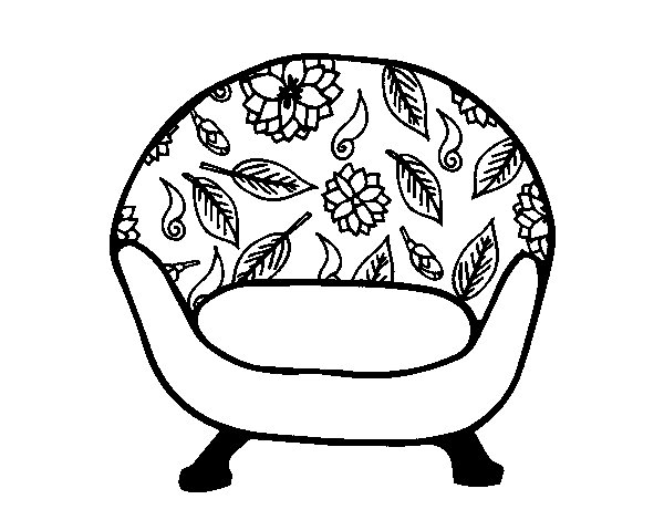 Раскраска мебель для малышей