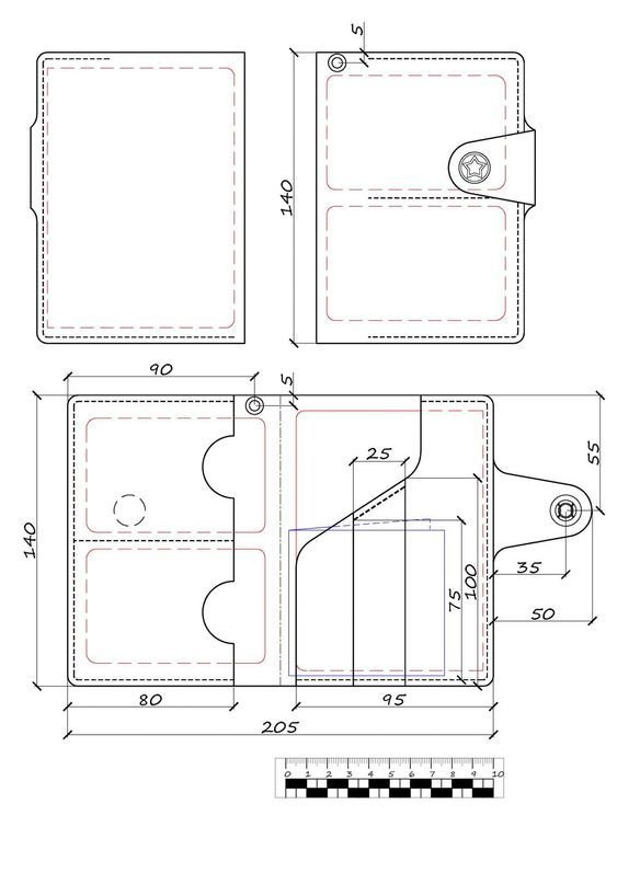 Докхолдер из натуральной кожи мужской выкройка