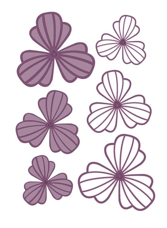 Трафарет "цветы"