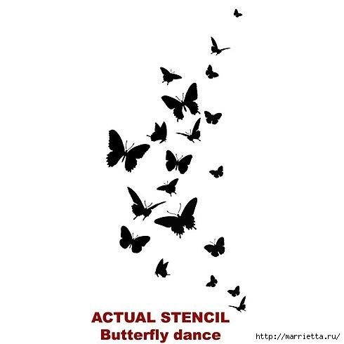 Трафареты бабочки