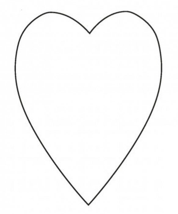 Выкройка сердечка