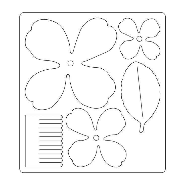 Трафареты для скрапбукинга цветы