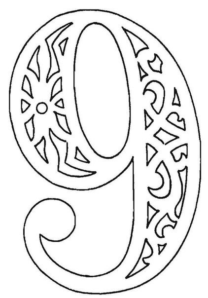 Цифры для украшения окон