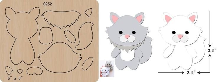 Игрушки из фетра выкройки