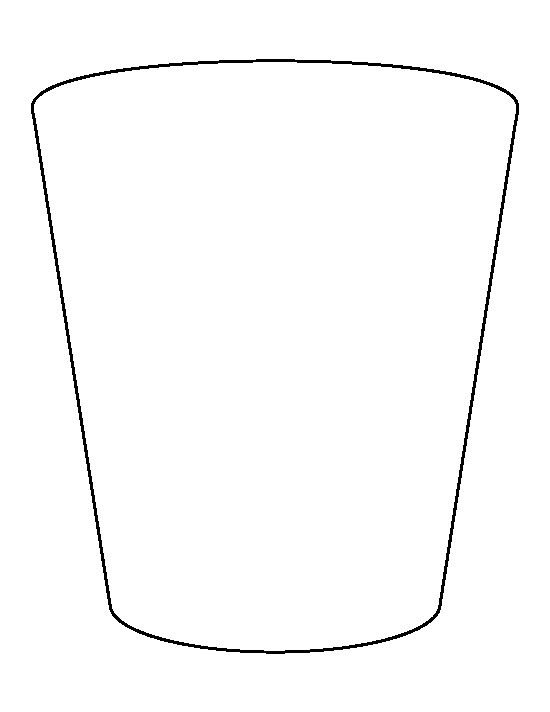 Трафарет вазы для цветов