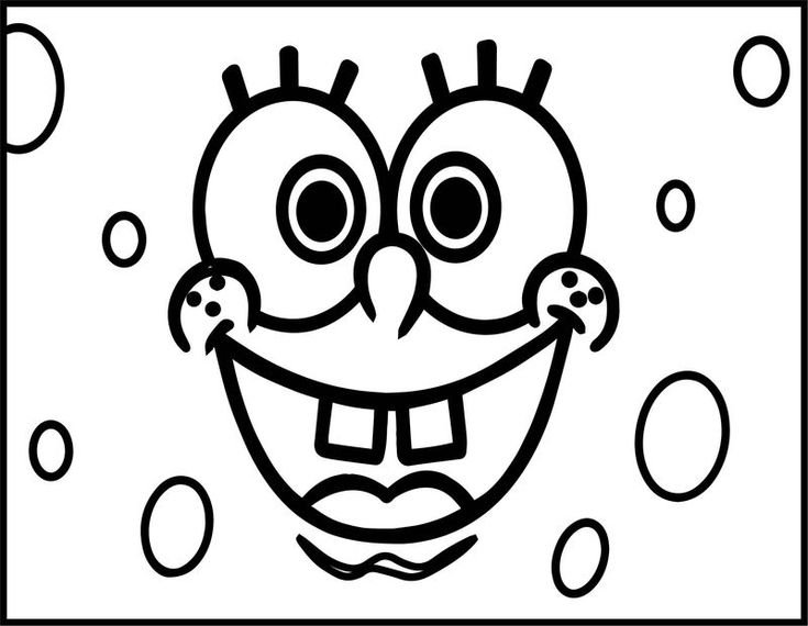 Улыбка раскраска