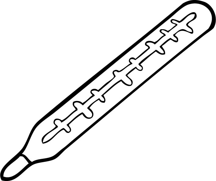 Градусник трафарет