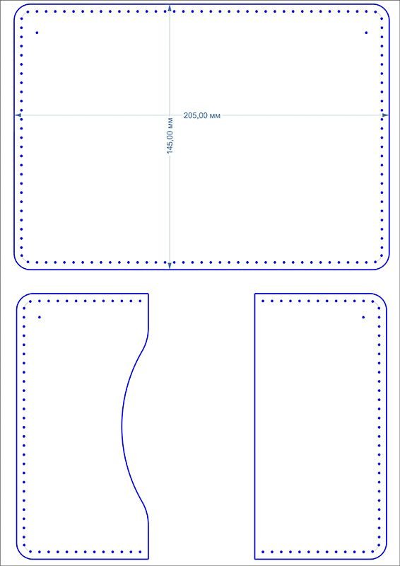 Обложка на паспорт лекало