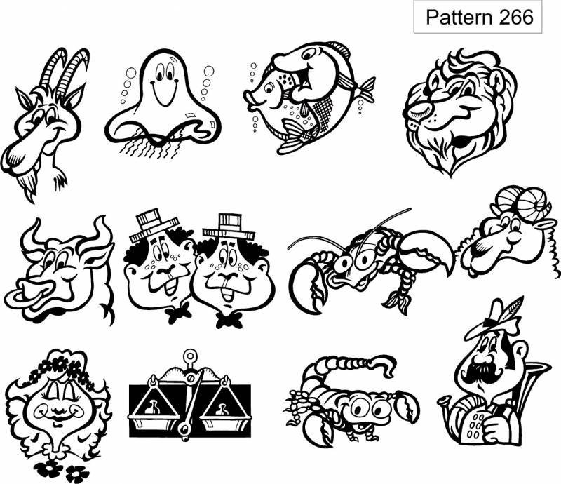 Знаки зодиака для гравировки