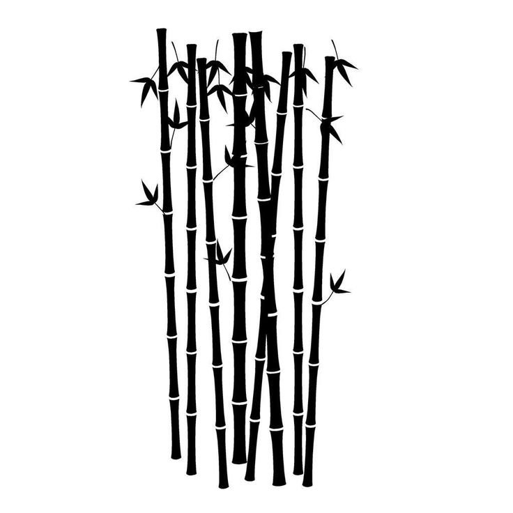 Трафарет бамбук