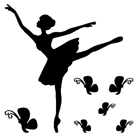 Балерина трафарет