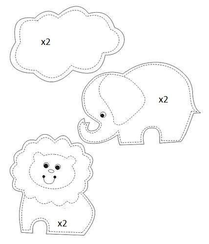 Игрушки из фетра шаблоны