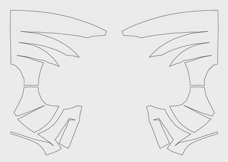 Пепакура маска человека паука развертка