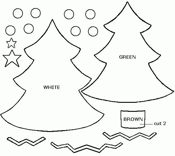 Елочка из фетра выкройка