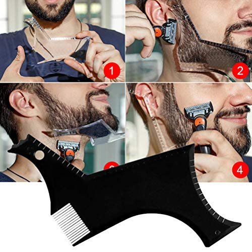 Шаблон для бритья бороды распечатать