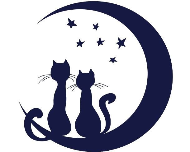 Трафарет кошка для вырезания на окно